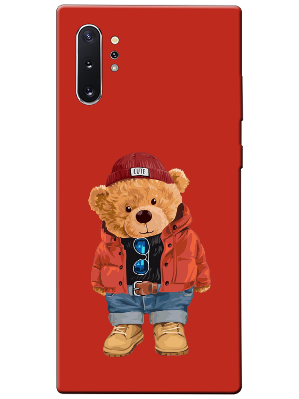 Samsung%20Note%2010%20Plus%20Teddy%20Bear%20Kırmızı%20Telefon%20Kılıfı