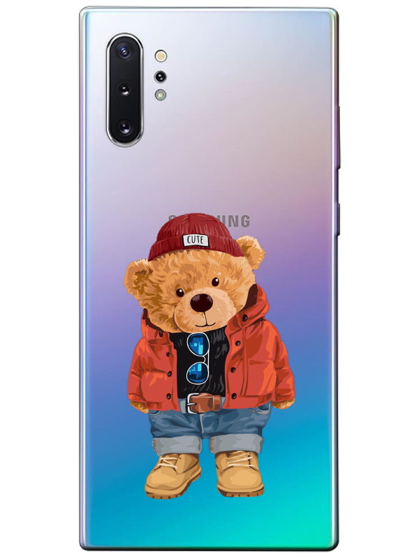 Samsung%20Note%2010%20Plus%20Teddy%20Bear%20Şeffaf%20Telefon%20Kılıfı