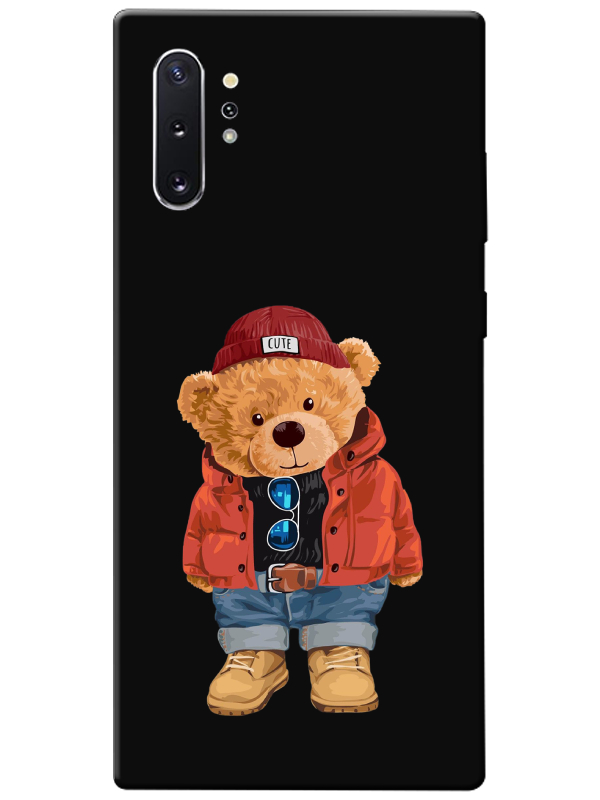 Samsung%20Note%2010%20Plus%20Teddy%20Bear%20Siyah%20Telefon%20Kılıfı