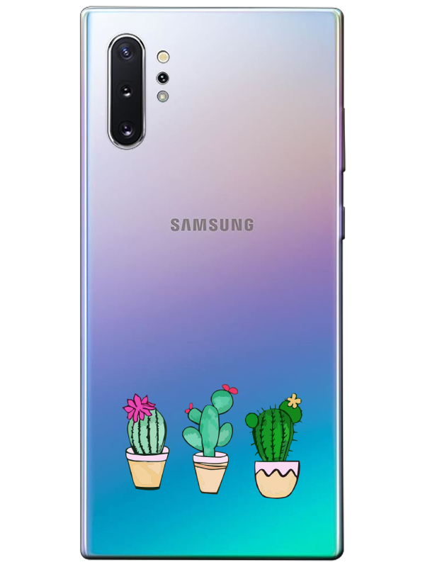 Samsung%20Note%2010%20Plus%20Kaktüs%20Şeffaf%20Telefon%20Kılıfı