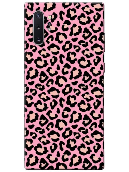 Samsung%20Note%2010%20Plus%20Leopar%20Desenli%20Pembe%20Telefon%20Kılıfı