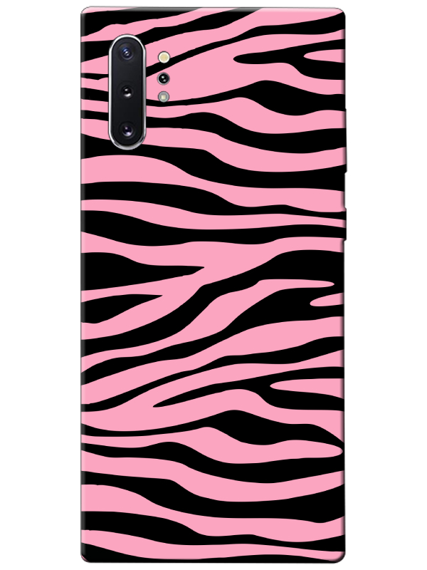 Samsung%20Note%2010%20Plus%20Zebra%20Desen%20Pembe%20Telefon%20Kılıfı