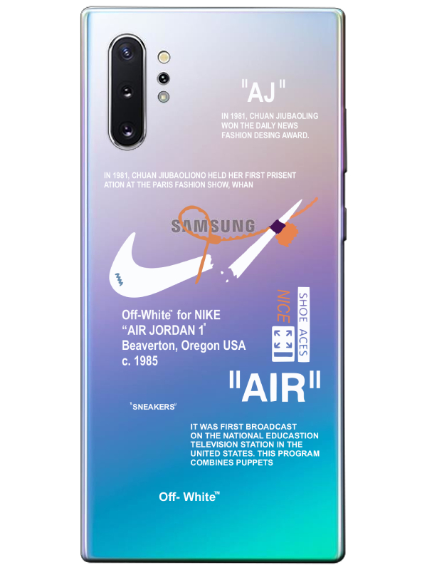 Samsung%20Note%2010%20Plus%20Nike%20Air%20Şeffaf%20Telefon%20Kılıfı