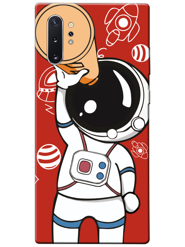 Samsung%20Note%2010%20Plus%20Astronot%20Kırmızı%20Telefon%20Kılıfı