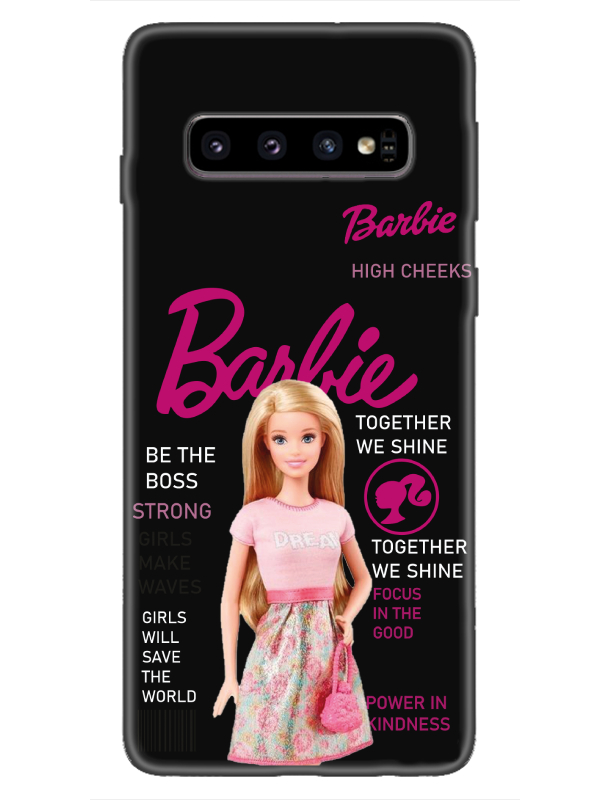 Samsung%20S10%20Barbie%20Siyah%20Telefon%20Kılıfı