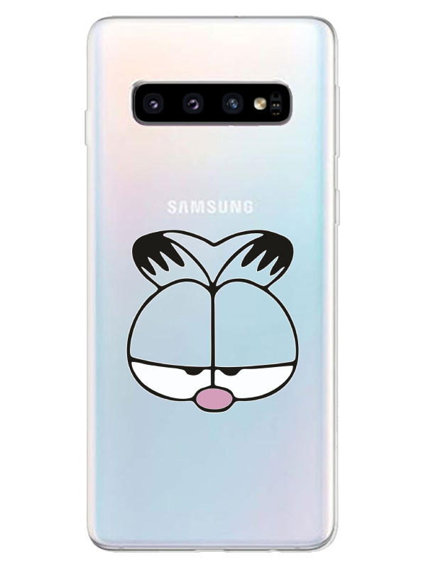 Samsung%20S10%20Garfield%20Şeffaf%20Telefon%20Kılıfı