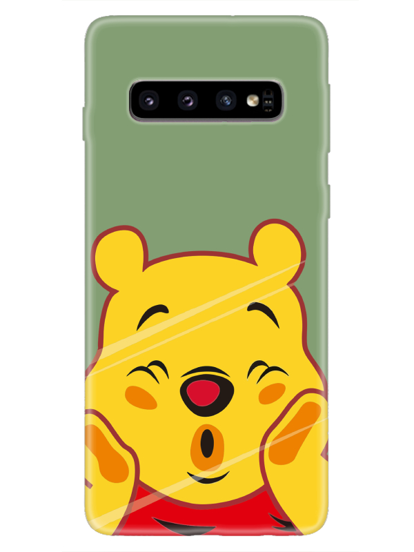 Samsung%20S10%20Winnie%20The%20Pooh%20Yeşil%20Telefon%20Kılıfı