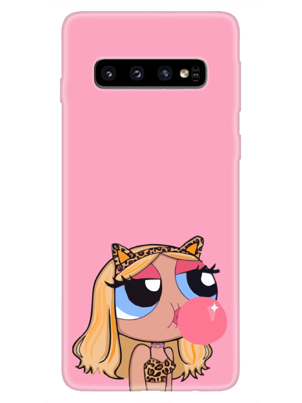 Samsung%20S10%20Powerpuff%20Girls%20Pembe%20Telefon%20Kılıfı