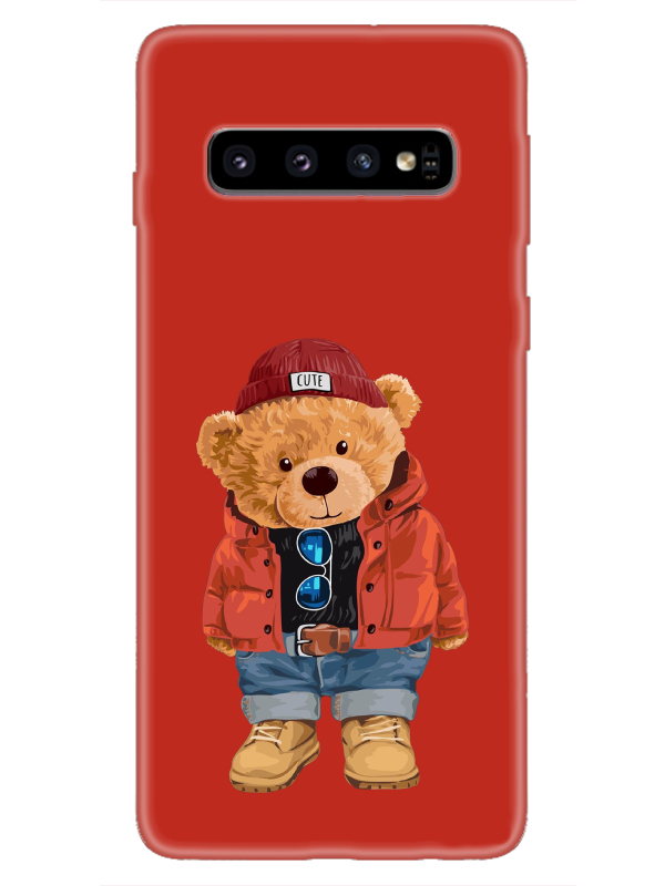 Samsung%20S10%20Teddy%20Bear%20Kırmızı%20Telefon%20Kılıfı