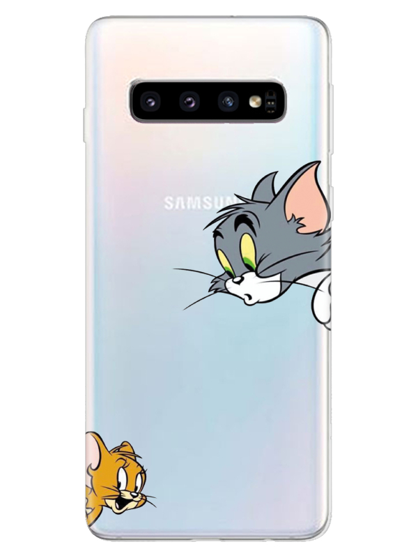 Samsung%20S10%20Tom%20And%20Jerry%20Şeffaf%20Telefon%20Kılıfı