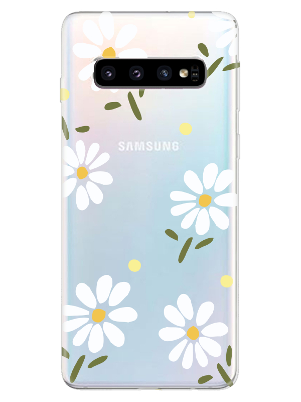 Samsung%20S10%20Papatya%20Şeffaf%20Telefon%20Kılıfı