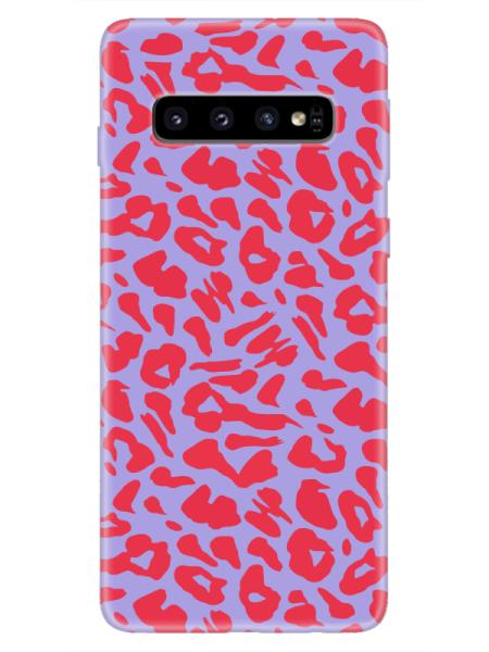 Samsung%20S10%20Leopar%20Desenli%20Lila%20Telefon%20Kılıfı