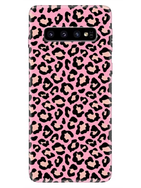 Samsung%20S10%20Leopar%20Desenli%20Pembe%20Telefon%20Kılıfı