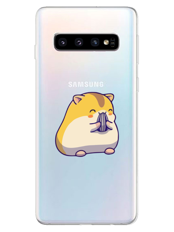 Samsung%20S10%20Sevimli%20Hamster%20Şeffaf%20Telefon%20Kılıfı