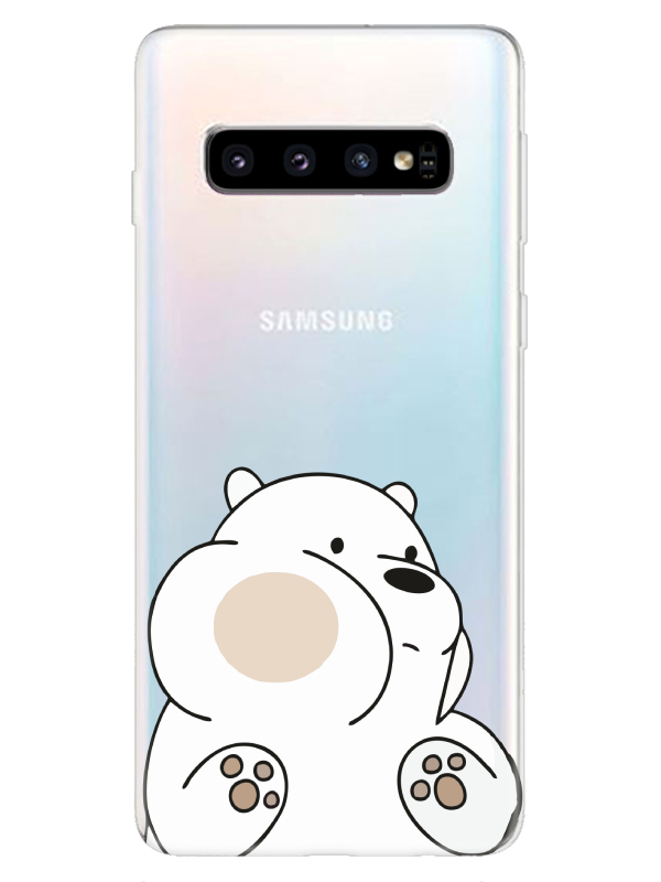 Samsung%20S10%20Panda%20Şeffaf%20Telefon%20Kılıfı