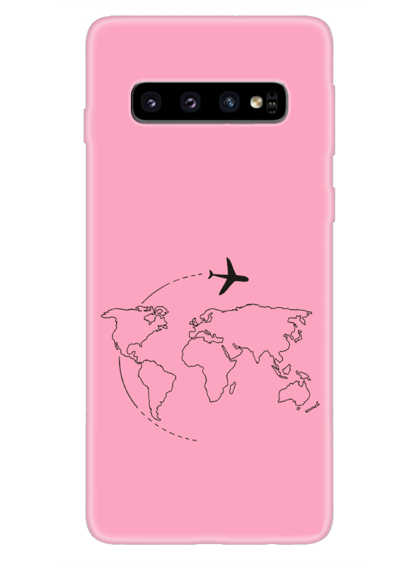 Samsung%20S10Face%20Art%20Pembe%20Telefon%20Kılıfı