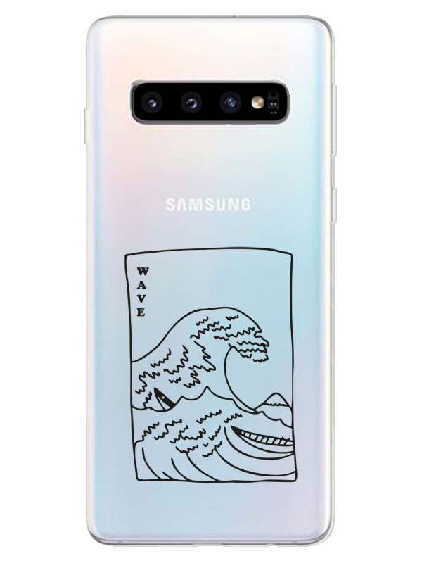 Samsung%20S10%20Kanagawa%20Wave%20Şeffaf%20Telefon%20Kılıfı