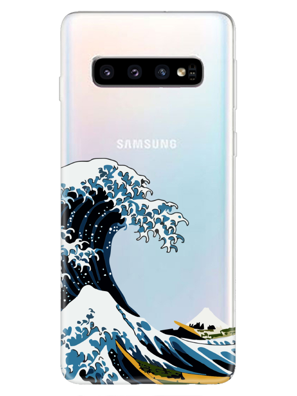 Samsung%20S10%20Kanagawa%20Şeffaf%20Telefon%20Kılıfı