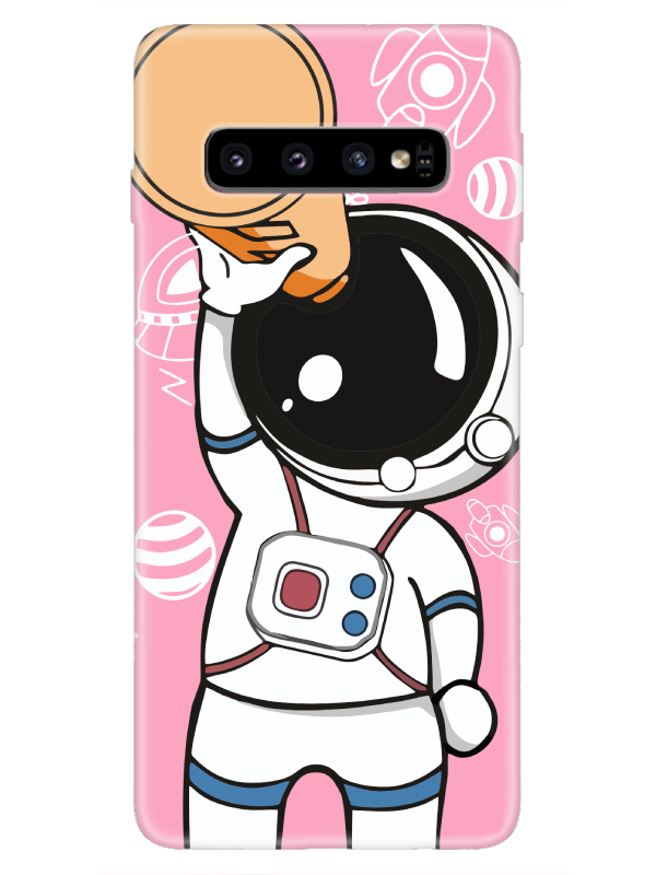 Samsung%20S10%20Astronot%20Pembe%20Telefon%20Kılıfı