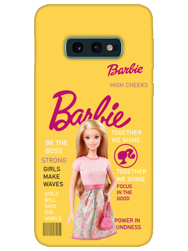 Samsung%20S10e%20Barbie%20Sarı%20Telefon%20Kılıfı