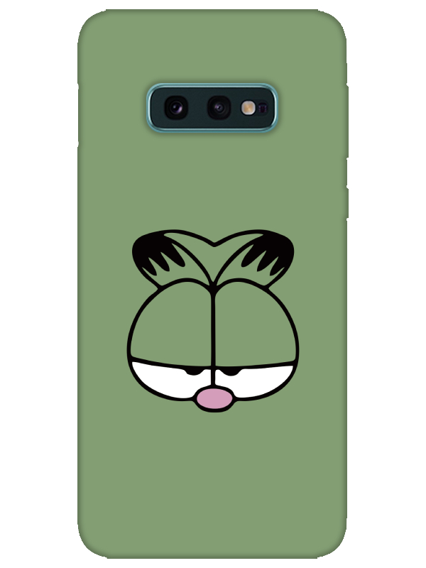 Samsung%20S10e%20Garfield%20Yeşil%20Telefon%20Kılıfı