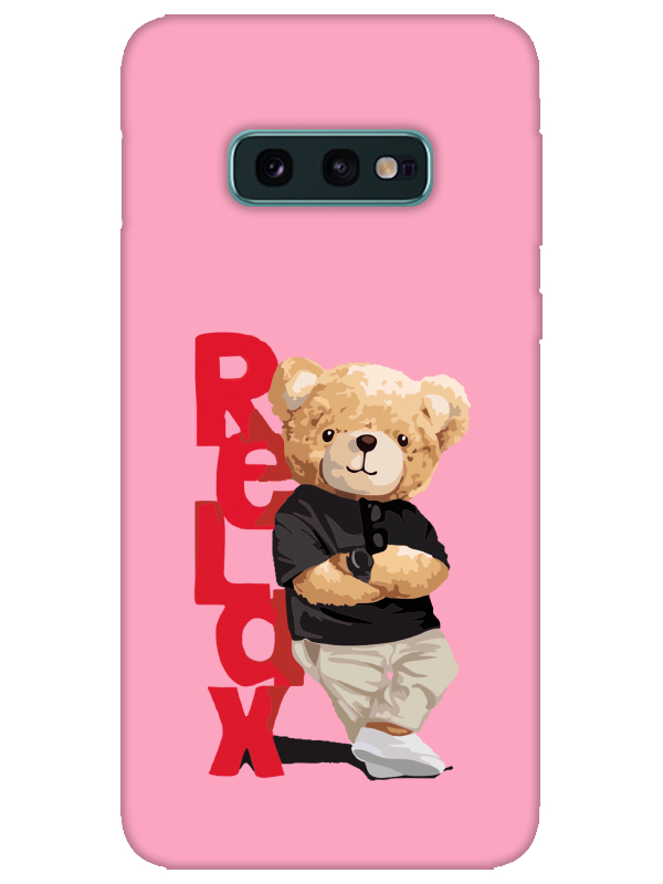 Samsung%20S10e%20Teddy%20Bear%20Relax%20Pembe%20Telefon%20Kılıfı