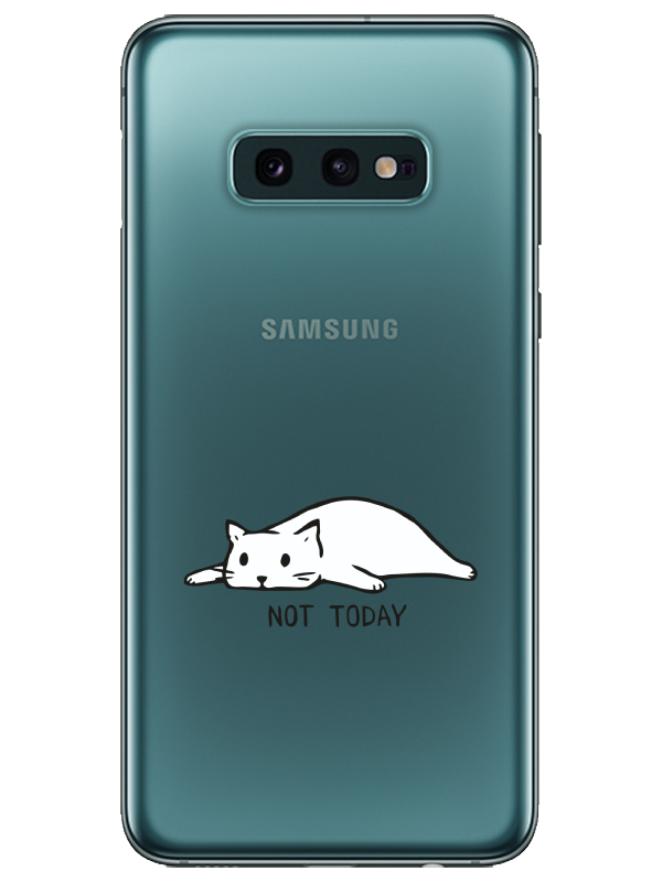 Samsung%20S10e%20Not%20Today%20Kedi%20Şeffaf%20Telefon%20Kılıfı