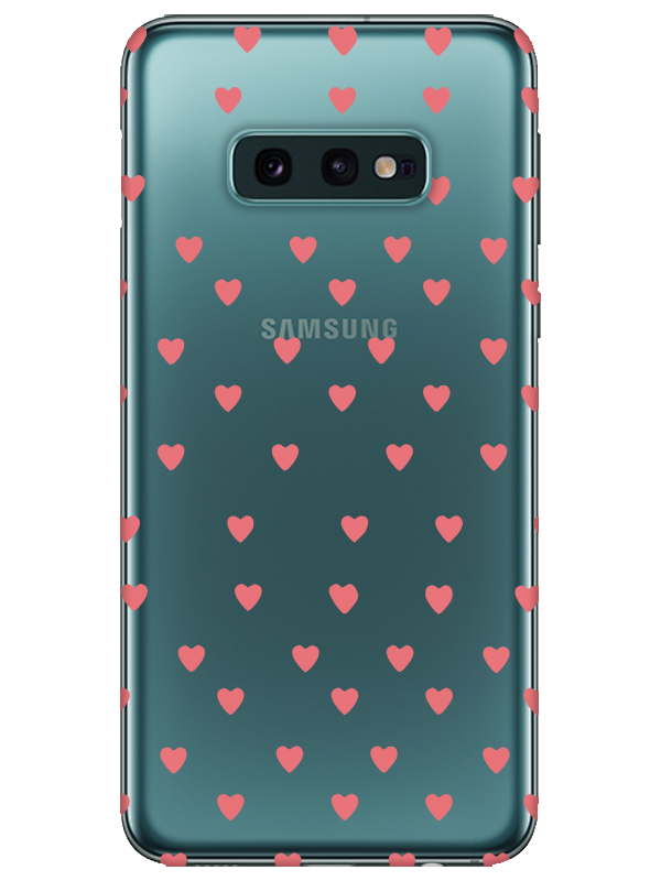 Samsung%20S10e%20Minik%20Kalpler%20Şeffaf%20Telefon%20Kılıfı