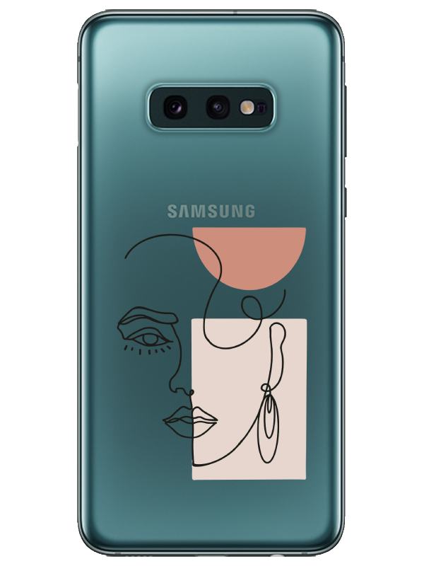 Samsung%20S10e%20Women%20Art%20Şeffaf%20Telefon%20Kılıfı