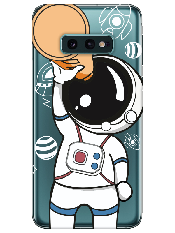 Samsung%20S10e%20Astronot%20Şeffaf%20Telefon%20Kılıfı