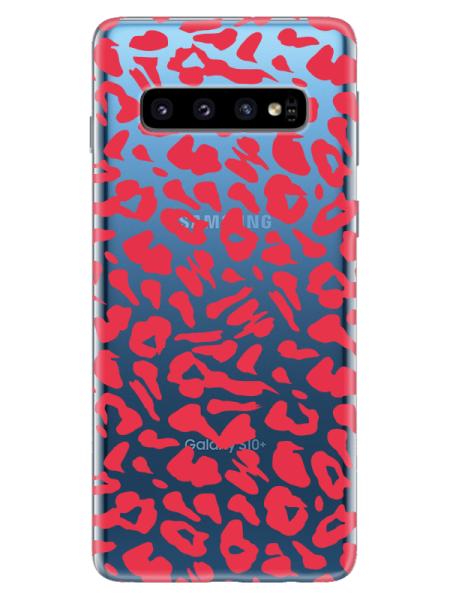 Samsung%20S10%20Plus%20Leopar%20Desenli%20Şeffaf%20Telefon%20Kılıfı