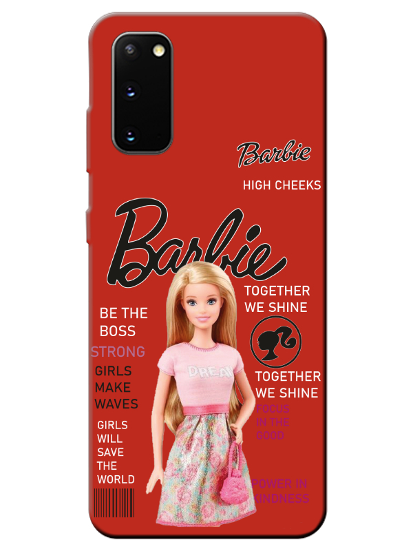 Samsung%20S20%20Barbie%20Kırmızı%20Telefon%20Kılıfı