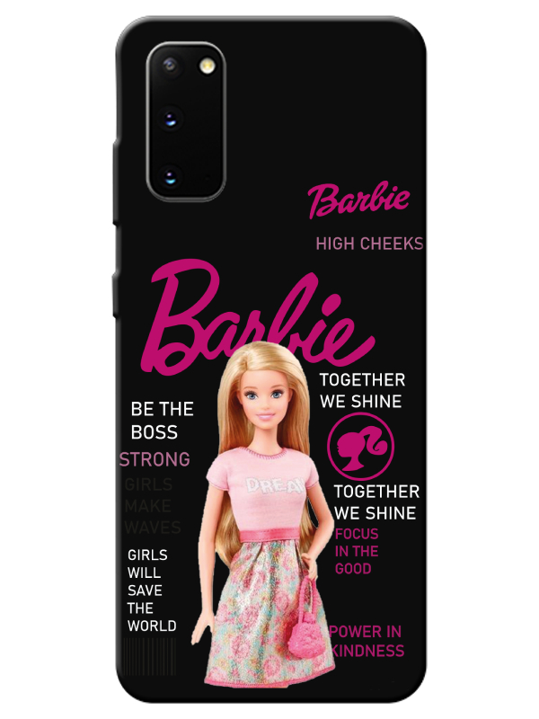 Samsung%20S20%20Barbie%20Siyah%20Telefon%20Kılıfı