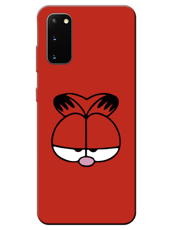 Samsung%20S20%20Garfield%20Kırmızı%20Telefon%20Kılıfı