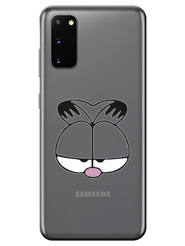 Samsung%20S20%20Garfield%20Şeffaf%20Telefon%20Kılıfı