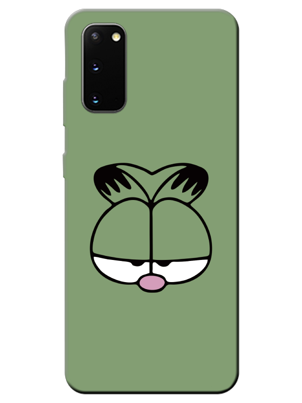 Samsung%20S20%20Garfield%20Yeşil%20Telefon%20Kılıfı