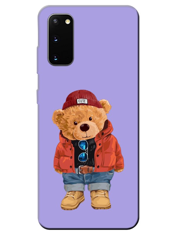 Samsung%20S20%20Teddy%20Bear%20Lila%20Telefon%20Kılıfı