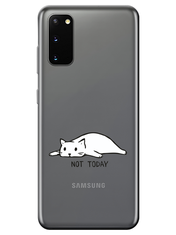 Samsung%20S20%20Not%20Today%20Kedi%20Şeffaf%20Telefon%20Kılıfı