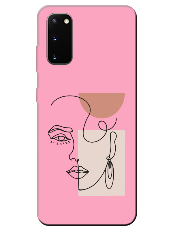 Samsung%20S20%20Women%20Art%20Pembe%20Telefon%20Kılıfı