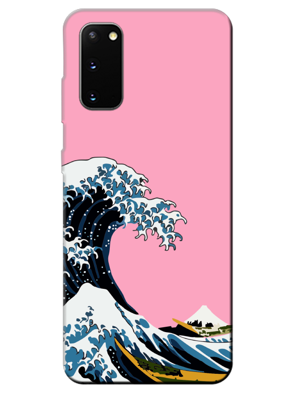 Samsung%20S20%20Kanagawa%20Pembe%20Telefon%20Kılıfı