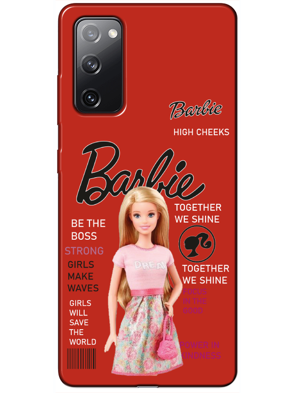 Samsung%20S20%20FE%20Barbie%20Kırmızı%20Telefon%20Kılıfı