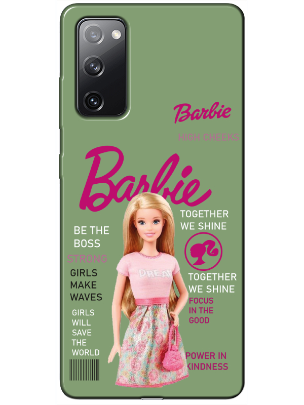 Samsung%20S20%20FE%20Barbie%20Yeşil%20Telefon%20Kılıfı