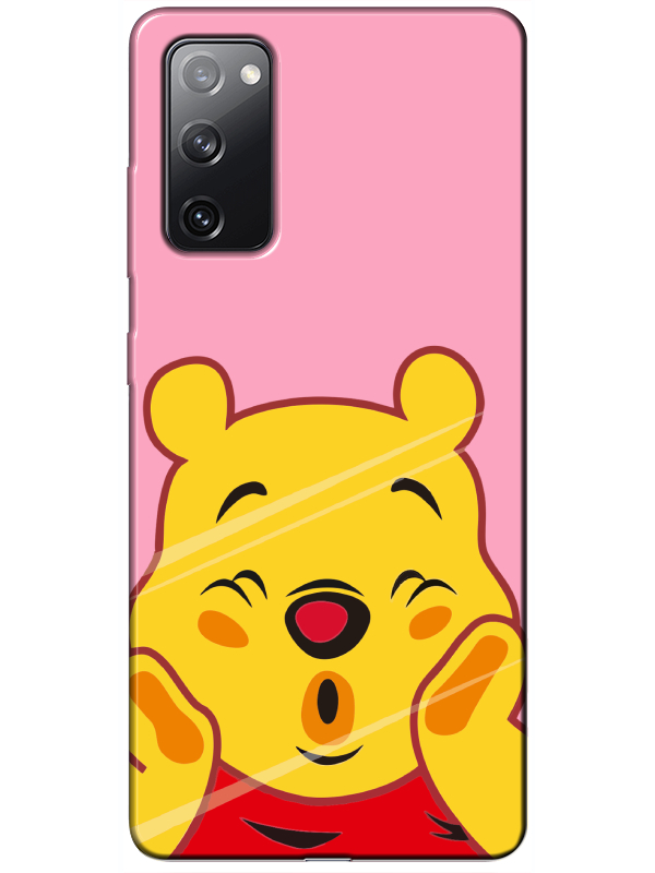 Samsung%20S20%20FE%20Winnie%20The%20Pooh%20Pembe%20Telefon%20Kılıfı