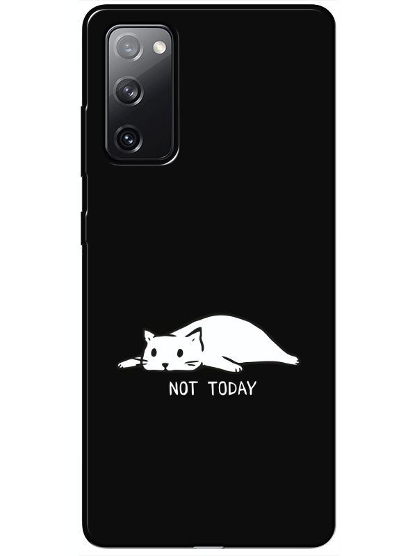 Samsung%20S20%20FE%20Not%20Today%20Kedi%20Siyah%20Telefon%20Kılıfı