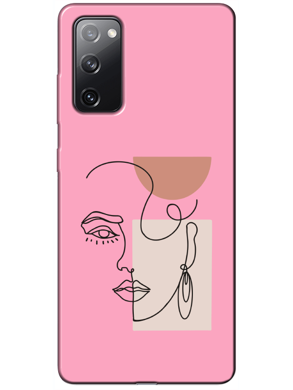 Samsung%20S20%20FE%20Women%20Art%20Pembe%20Telefon%20Kılıfı