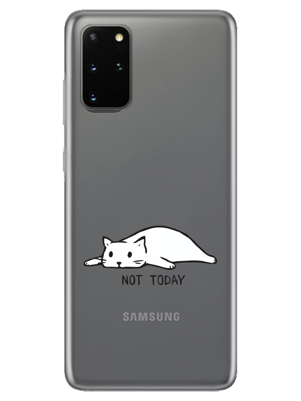 Samsung%20S20%20Plus%20Not%20Today%20Kedi%20Şeffaf%20Telefon%20Kılıfı