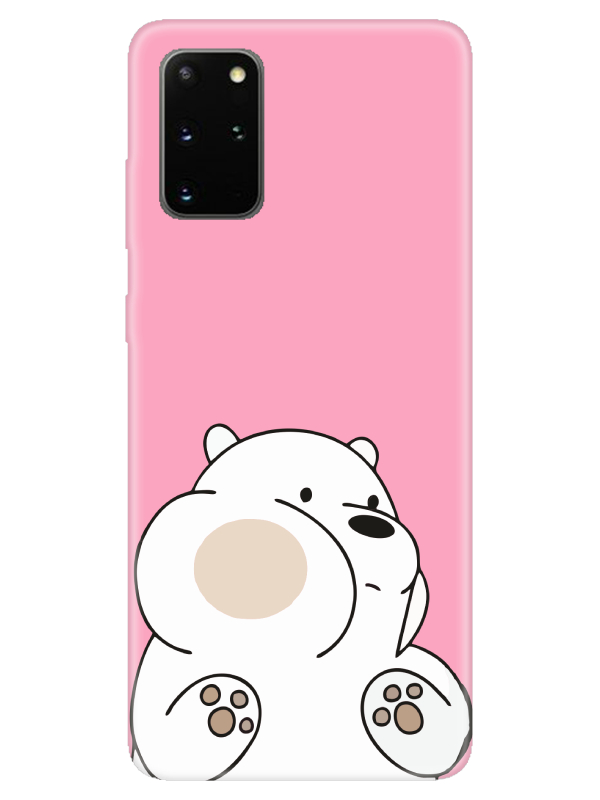 Samsung%20S20%20Plus%20Panda%20Pembe%20Telefon%20Kılıfı