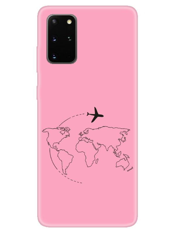 Samsung%20S20%20PlusFace%20Art%20Pembe%20Telefon%20Kılıfı