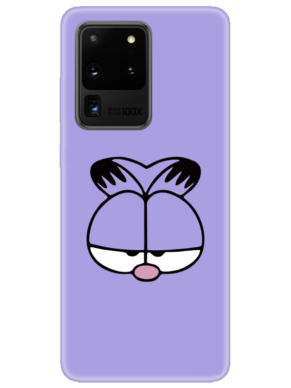 Samsung%20S20%20Ultra%20Garfield%20Lila%20Telefon%20Kılıfı