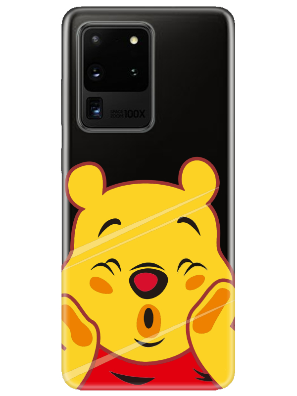 Samsung%20S20%20Ultra%20Winnie%20The%20Pooh%20Şeffaf%20Telefon%20Kılıfı